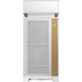 DeepCool CL6600 WH boîtier midi tower Blanc/bois | 2x USB-A | 1x USB-C | RGB | Verre Trempé