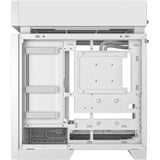 DeepCool CL6600 WH boîtier midi tower Blanc/bois | 2x USB-A | 1x USB-C | RGB | Verre Trempé