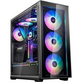 DeepCool Matrexx 70 3F, Moyenne tour Noir, USB-A 2.0, 2x USB-A 3.2 (5 Gbit/s), 2x Audio, Window-kit