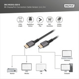Digitus DB-340201-020-S, Câble Noir/gris