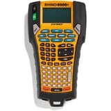 Dymo Rhino 6000+ étiqueteuse industrielle avec mallette de transport | Imprimante d'étiquettes aux nombreuses fonctions et dotée d'une connexion PC ABC, Thermique directe, Avec fil, Jaune