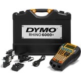Dymo Rhino 6000+ étiqueteuse industrielle avec mallette de transport | Imprimante d'étiquettes aux nombreuses fonctions et dotée d'une connexion PC ABC, Thermique directe, Avec fil, Jaune