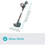 GARDENA AquaBrush Patio 18V P4A multi-nettoyeur à batterie solo, Nettoyant pour sols dur Gris/Turquoise, 14841-55, batterie et chargeur non inclus, POWER FOR ALL ALLIANCE
