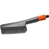 GARDENA Brosse à main Cleansystem S douce, avec raccord pour tuyau d'arrosage, Brosses de lavage Gris, 18840-20