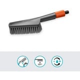 GARDENA Brosse à main Cleansystem S douce, avec raccord pour tuyau d'arrosage, Brosses de lavage Gris, 18840-20