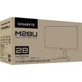 GIGABYTE M28U 28" 4K Ultra HD Gaming Moniteur Noir, 2x HDMI, DisplayPort, 3x USB-A 3.2 (5 Gbit/s), USB-C, 144 Hz