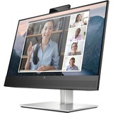 HP Écran de conférence FHD E24mv G4 24" Moniteur Noir/argent, 1x DisplayPort, 1x HDMI, 1x VGA, 4x USB-A, 60,5 cm (23.8"), 1920 x 1080 pixels, Full HD, LCD, 5 ms, Noir