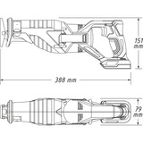 Hazet Scie sabre sans fil 18 volts Bleu/Noir
