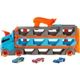 Hot Wheels City Super Transporteur Extensible, Jeu véhicule Bleu/Orange, Ensemble de véhicules, 4 an(s), Plastique, Gris, Multicolore