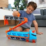 Hot Wheels City Super Transporteur Extensible, Jeu véhicule Bleu/Orange, Ensemble de véhicules, 4 an(s), Plastique, Gris, Multicolore