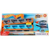 Hot Wheels City Super Transporteur Extensible, Jeu véhicule Bleu/Orange, Ensemble de véhicules, 4 an(s), Plastique, Gris, Multicolore