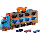 Hot Wheels City – Super Transporteur Extensible, Jeu véhicule Bleu/Orange, Ensemble de véhicules, 4 an(s), Plastique, Gris, Multicolore