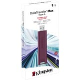 Kingston DataTraveler Max 1 To, Clé USB Bordeaux, DTMAXA/1TB, USB-A 3.2 Gen 2 (10 Gbit/s)