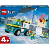 LEGO City - L’ambulance de secours et le snowboardeur, Jouets de construction 60403