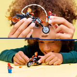 LEGO Marvel Super Heroes Spider-Man vs. Ghost Rider sur sa moto, Jouets de construction 