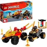 LEGO Ninjago - Le combat en voiture et en moto de Kai et Ras, Jouets de construction 71789