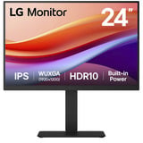 LG 24BA55W-B 24" Moniteur Noir, 1x DisplayPort, 1x HDMI, 1x VGA, 4x USB-A, 61 cm (24"), 1920 x 1200 pixels, WUXGA, 5 ms, Noir