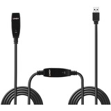Lindy 43322 câble USB 15 m USB 3.2 Gen 1 (3.1 Gen 1) USB A Noir, Câble d'extension Noir, 15 m, USB A, USB A, USB 3.2 Gen 1 (3.1 Gen 1), 5000 Mbit/s, Noir