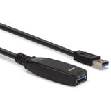 Lindy 43322 câble USB 15 m USB 3.2 Gen 1 (3.1 Gen 1) USB A Noir, Câble d'extension Noir, 15 m, USB A, USB A, USB 3.2 Gen 1 (3.1 Gen 1), 5000 Mbit/s, Noir
