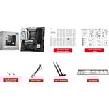 MSI B760M GAMING PLUS WIFI carte mère socket 1700 Noir/Argent, RAID, 2.5 Gb-LAN, WLAN 6E, BT, Sound, µATX