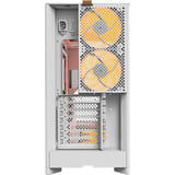 Montech HS02 PRO boîtier midi tower Blanc | 2x USB-A | 1x USB-C | RGB | Verre Trempé