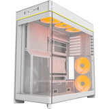 Montech  boîtier midi tower Blanc | 2x USB-A | 1x USB-C | RGB | Verre Trempé