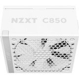 NZXT C850 Gold ATX 3.1, 850 Watt alimentation  Blanc, 1x connecteur de carte graphique à 16 broches, 6x PCIe, gestion des câbles