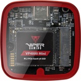 Patriot EV330 PCIe M.2 2230, Boîtier disque dur Noir/Rouge