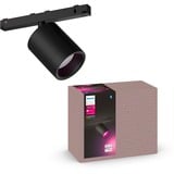 Philips Hue Spot cylindrique Perifo, Lampe Noir, Philips Hue White and Color ambiance Spot cylindrique Perifo, Spot d'éclairage intelligent, Bluetooth, Noir, LED intégrée, Métal, Ampoule(s) non remplaçable(s)