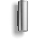 Philips Hue White & Color Ambiance Appear Applique murale extérieure ronde, Lumière LED Argent