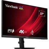 ViewSonic VG Series VG2708-4K écran plat de PC 68,6 cm (27") 3840 x 2160 pixels 4K Ultra HD LED Noir Moniteur Noir (Mat), 1x DisplayPort, 2x HDMI, 68,6 cm (27"), 3840 x 2160 pixels, 4K Ultra HD, LED, 4 ms, Noir