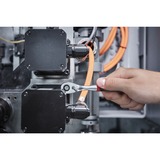 Wiha Cliquet réversible 1/4", bouton-poussoir et verrouillage à billes, Clè dynamométrique Noir/Rouge