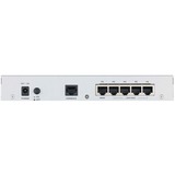 Zyxel USG Flex 100 pare-feux (matériel) 0,9 Gbit/s 0,9 Gbit/s, 0,27 Gbit/s, 42,65 BTU/h, 989810 h, IPSec, SSL/TLS, IKEv2, IPSec, SSL, L2TP/IPSec