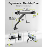 goobay 74074, Support de moniteur Noir