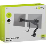 goobay Support double moniteur Office, Support de moniteur Noir