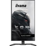 iiyama G-MASTER GB2741HSU-B1 écran plat de PC 68,6 cm (27") 1920 x 1080 pixels Full HD LED Noir Moniteur gaming Noir (Mat), 1x DisplayPort, 1x HDMI, 2x USB-A, 144 Hz, 68,6 cm (27"), 1920 x 1080 pixels, Full HD, LED, Noir
