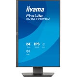 iiyama ProLite XB2495WSU-B1 24.1" Moniteur Noir (Mat), 1x DisplayPort, 1x HDMI, 1x USB-C, 3x USB-A, 61,2 cm (24.1"), 1920 x 1200 pixels, WUXGA, LCD, 4 ms, Noir