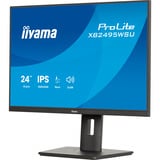 iiyama ProLite XB2495WSU-B1 24.1" Moniteur Noir (Mat), 1x DisplayPort, 1x HDMI, 1x USB-C, 3x USB-A, 61,2 cm (24.1"), 1920 x 1200 pixels, WUXGA, LCD, 4 ms, Noir