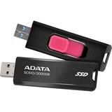 ADATA SC610 2 To USB Type-A 3.2 Gen 2 (3.1 Gen 2) Noir SSD externe Noir, 2 To, USB Type-A, 3.2 Gen 2 (3.1 Gen 2), 550 Mo/s, 10 Gbit/s, Noir