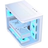 Aerocool P500C Midi Tower Blanc, boîtier pc Blanc | 3x USB-A | RGB | Verre Trempé