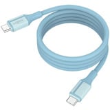 Ansmann Câble en silicone USB-C vers USB-C Bleu