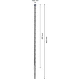Bosch Expert Foret SDS plus-7X, Perceuse Marteau perforateur, Hammer drill bit, 1,4 cm, 465 mm, Béton, pierre, 40 cm