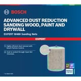 Bosch Expert Rouleau d'abrasif réticulé M480, Feuille abrasive Rouleau abrasif, Grain super fin, P400, Travail de finition, Décapant, Bois, Beige