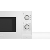 Bosch Serie 2 FL020MW0 Blanc Micro-onde simple Comptoir 20 L 800 W, Four à micro-ondes Blanc, Comptoir, Micro-onde simple, 20 L, 800 W, Boutons, Rotatif, Blanc