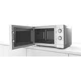 Bosch Serie 2 FL020MW0 Blanc Micro-onde simple Comptoir 20 L 800 W, Four à micro-ondes Blanc, Comptoir, Micro-onde simple, 20 L, 800 W, Boutons, Rotatif, Blanc