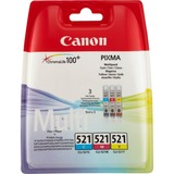 Canon 2934B016 cartouche d'encre 3 pièce(s) Original Cyan, Magenta, Jaune Cyan, Magenta, Jaune, 3 pièce(s), Multi pack