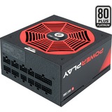 Chieftronic PowerPlay unité d'alimentation d'énergie 850 W 20+4 pin ATX PS/2 Noir, Rouge Noir/Rouge, 850 W, 100 - 240 V, 47 - 63 Hz, 12 A, Actif, 100 W