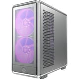 Cooler Master MasterFrame 600 Mesh ARGB boîtier midi tower Argent | 2x USB-A | 1x USB-C | RGB | Verre Trempé