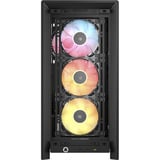 Corsair FRAME 4000D LCD RS ARGB Premium boîtier midi tower Noir | 3x USB-C | RGB | Verre Trempé