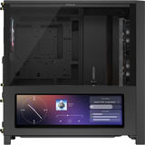 Corsair FRAME 4000D LCD RS ARGB boîtier midi tower Noir | 3x USB-C | RGB | Verre Trempé